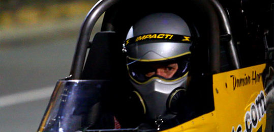 Harris the home town hero in Top Fuel.