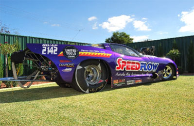 Victorian drivers Jason Maggs and Darren Parker are among the many teams from around the nation making the tow to Sydney Dragway this weekend in the search for Rocket Allstars Racing Series points. Maggs will be bringing his supercharged Corvette to race in Competition while Parker looks to build on a runner up spot at the Westernationals with his Super Stock Pontiac.Maggs has recently signed a new major sponsor in Speedflow, but the lead in to the event hasn’t been all positive for the 29 year old racer.