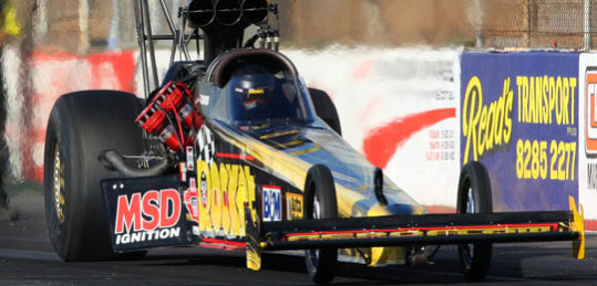 Rocket team leads the way in tight Top Fuel field.
