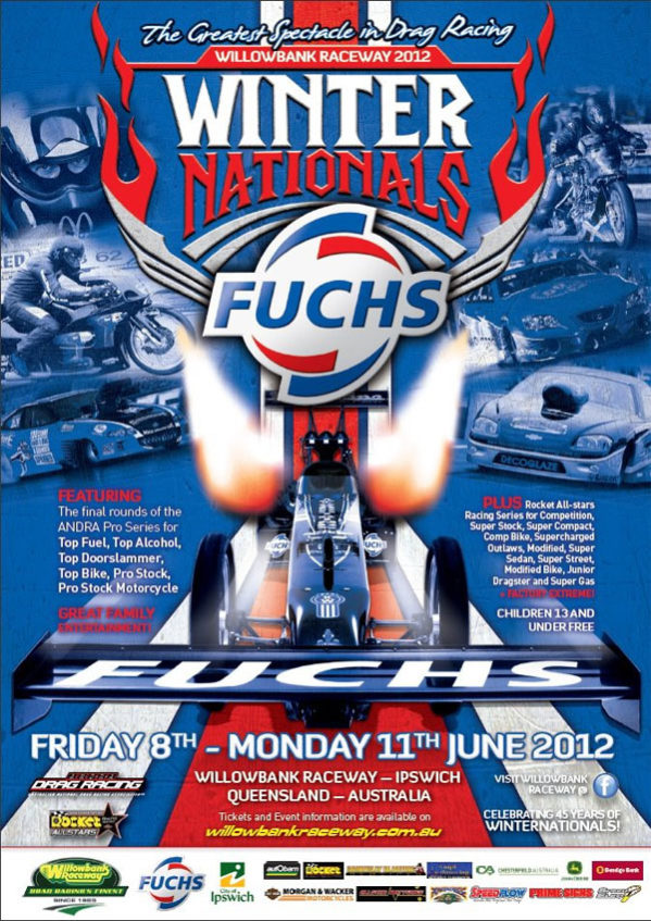 It all comes down to this. The Fuchs Winternationals at Willowbank Raceway is the final round for the 2011/2012 ANDRA Pro Series where championships will be decided. For some racers their dreams will come true, for others they will be crushed.