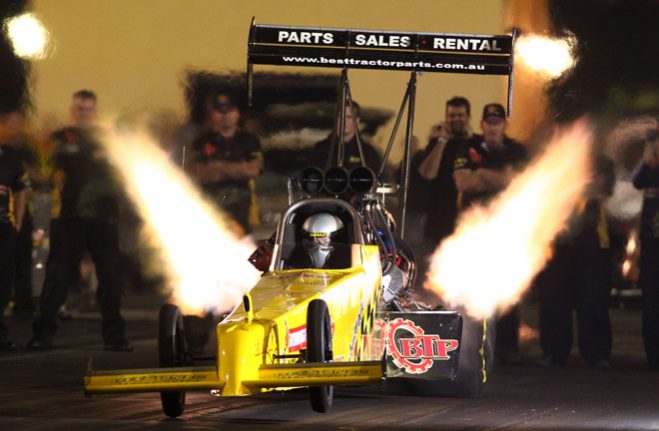 Damien Harris will return to the ANDRA Drag Racing Series at Perth Motorplex in round four of the Australian Top Fuel championship, putting his team back together for a ‘last hurrah’. Harris will be joining the Rapisarda Autosport International outfit after the February 1-2 event, meaning it will be the final outing for his current Best Tractor Parts dragster and crew.