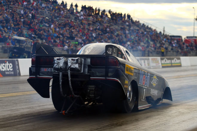 The 2012/2013 season will go down as a landmark season both on and off the dragstrip for Brisbane based racer Steve Ham. In only his third championship campaign with the Mobil 1 Funny Car in the fiercely contested ANDRA Top Alcohol category, Ham’s season was punctuated by his first event win at the Nitro Champs in Sydney and gladly interrupted by the safe arrival of his first daughter.