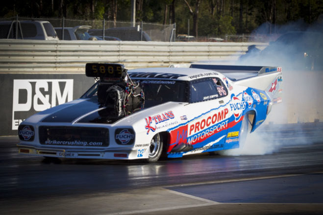 With the ANDRA championship off season currently in play, Australia's Top Doorslammer teams aren't resting on their laurels, continuing to compete in the national Slamfest series which takes in eighth mile tracks from around the country and now the quarter mile Hidden Valley for the first time.