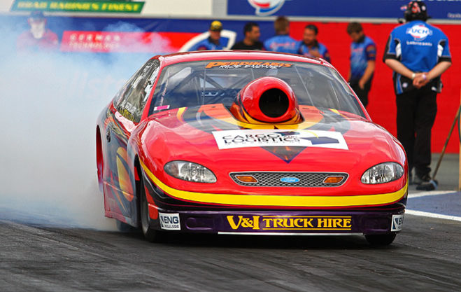 Sydney Pro Stock driver Bill Perdikaris says he finally has a car that is responding to set up changes and is ready to be a surprise packet when the ANDRA championship begins on October 20 at Adelaide International Raceway. Off-season testing has seen many Pro Stock teams producing tough numbers and Perdikaris joined them with a 7.06sec run in the Cargo Logistics/ENG Haulage Ford Escort at Willowbank Raceway that had the potential to be even quicker.
