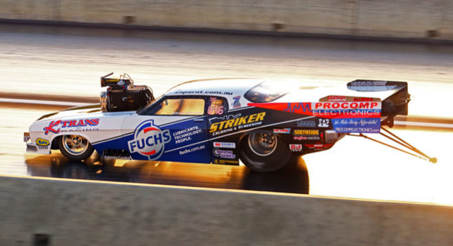 Reigning ANDRA Top Doorslammer champion John Zappia went from a non-qualifying performance in the opening round of the series in Sydney to top qualifier in Perth following day one of the 41st annual Goldenstates.