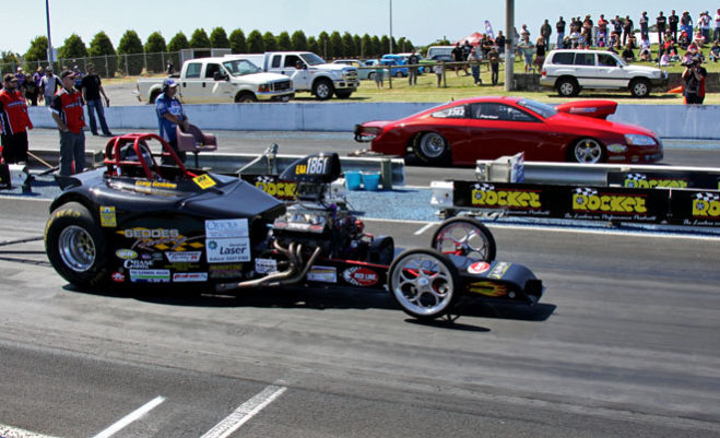 The Aeroflow Sportsman Drag Racing Championship completed a historic weekend at Fuchs South Coast Raceway in Portland on Sunday with Victorian Craig Geddes’ win in Super Comp sitting atop the list of highlights.