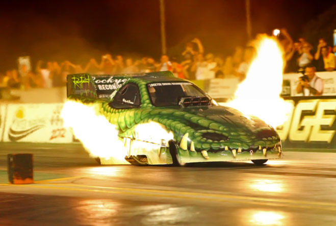 Sydney Dragway will be seeing more nitro than ever before at the Nitro Champs on May 3-5 with Top Fuel dragsters, Nitro Funny Cars and Top Bikes all on track and all burning motorsport’s most famous fuel. Among the three drivers performing in Nitro Funny Cars will be Australia’s quickest active female drag racer, Queensland’s Christine Steffens.