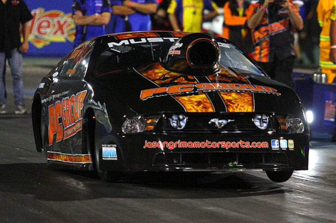 The Nitro Champs this weekend at Sydney Dragway will feature round four of the ANDRA Pro Stock championship and again Jason Grima will field two cars with the return of the USA’s Brandon Huhtala behind the wheel of the second Ford Mustang.