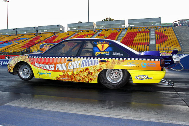 Reigning Super Gas champion Simon Isherwood had one problem with his national title, it came without a national event win. But that all changed at the recent Nitro Champs at Sydney Dragway where he scored big with a finals win against Roy Romeo.