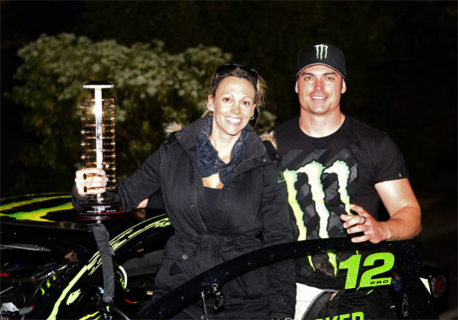 Willowbank Raceway’s Fuchs Winternationals will host a world first when Rob Tucker, Shane Tucker and Kirsten Tucker-Cannuli all compete in the one professional drag racing bracket - Pro Stock - next month (June 7-10). While families racing together in motorsport is fairly commonplace, when Rob Tucker and his children Shane and Kirsten (pictured above) suit up it is believed to be the first time a father, son and daughter have competed at the same time at the same event in the same professional-level class in the world.