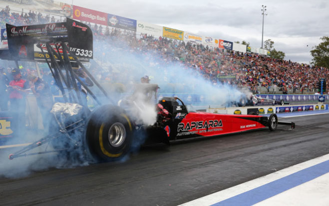 A spectacular final day of qualifying at the Fuchs Winternationals saw record breaking performances, tight competition and more than its share of heart-in-the-mouth moments as Australia’s best drag racing teams put it all on the line.
