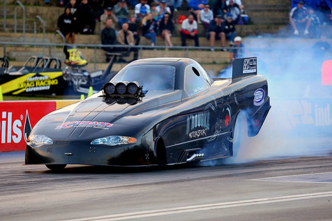 Australia’s quickest current female racer Debbie O’Rourke is hoping her first trip to race at Darwin’s Hidden Valley Drag Strip in the ANDRA Drag Racing Series goes off without a ‘bang’.