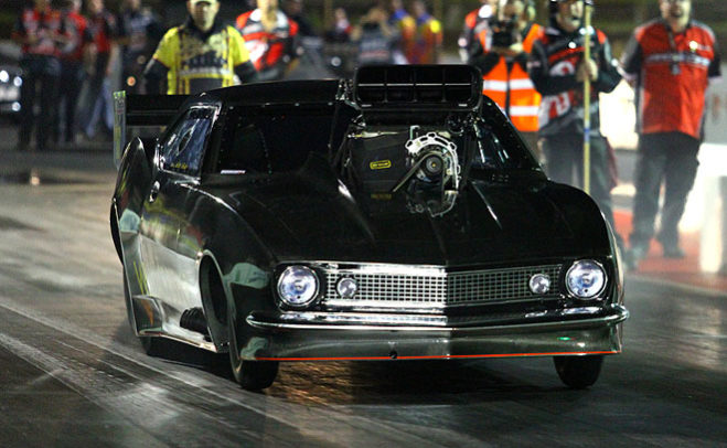 Stuart Bishop, Aaron Tremayne and Luke Crowley ruled an abbreviated first day of the Lady Daly Hotel Springnationals at Adelaide International Raceway where track records fell but cold conditions eventually had the final say.