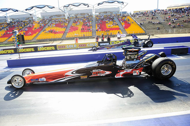 Queensland brother and sister Scott Bettes and Kelly Corbett were part of an Australian-first at Sydney Dragway’s Australian Nationals when they lined up against each other in the final for the Modified bracket.