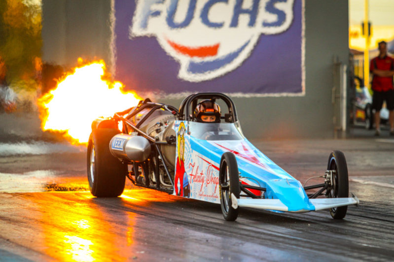 Rhiannon Allison might still be the rookie for the Night of Fire at Perth Motorplex on March 21 but the young driver of the Felicity Dragwell jet dragster has been rapidly ticking off goals on her high speed list.