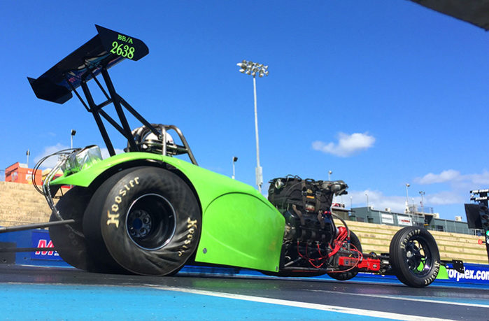 There is a new green machine on the scene and it’s driven by the closest thing drag racing has to stand up comedian – Al McClure.