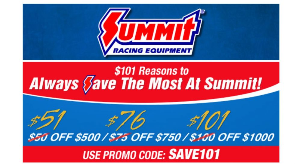 $101 REASONS TO SAVE WITH #SUMMITRACING